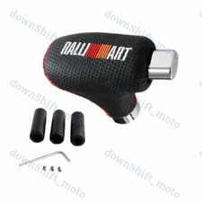Ralliart Universal Black Leather Automatic Transmission Shift Knob Mitsubishi