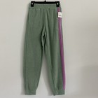 Intimately FREE PEOPLE Blue Monday Fleece Joggers In Valley Girl Combo Green XS — photo 4