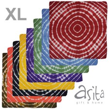Asita Hand Tie Dye XL Bandana Psy Festivals Head Scarf 100 Cotton