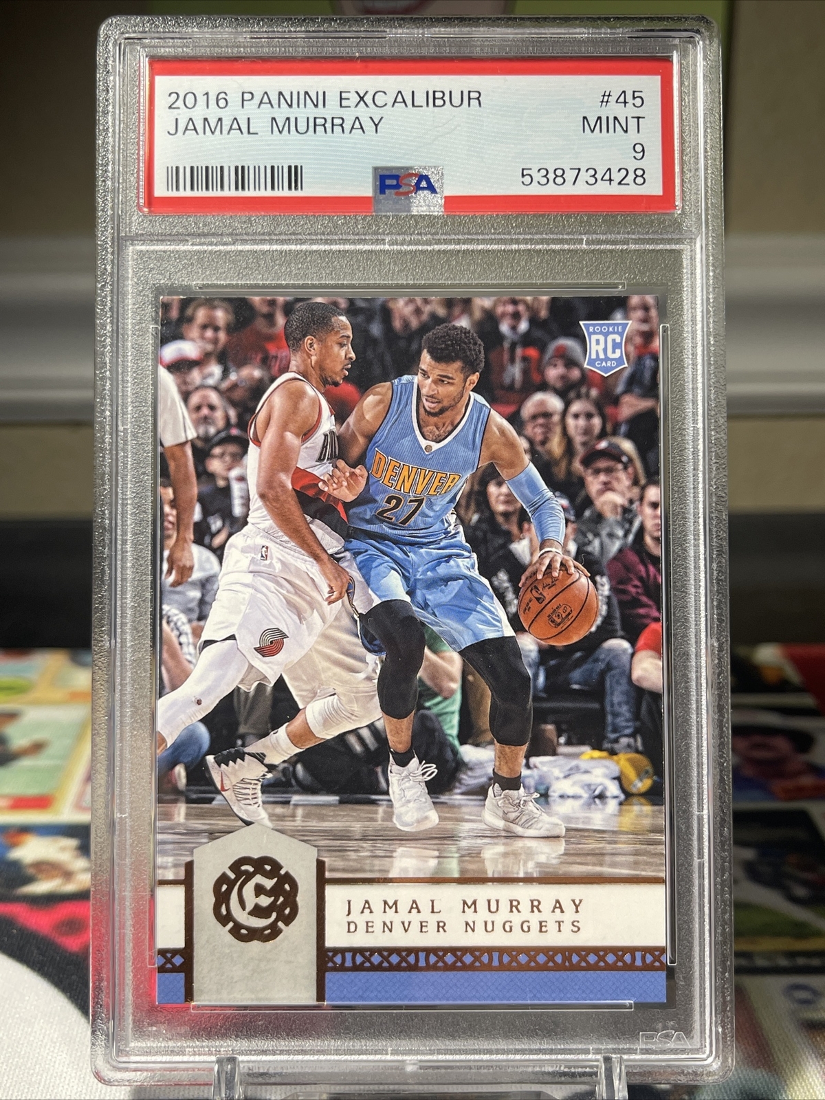 2016-17 Panini Excalibur Jamal Murray #45 PSA 9 MINT Rookie RC