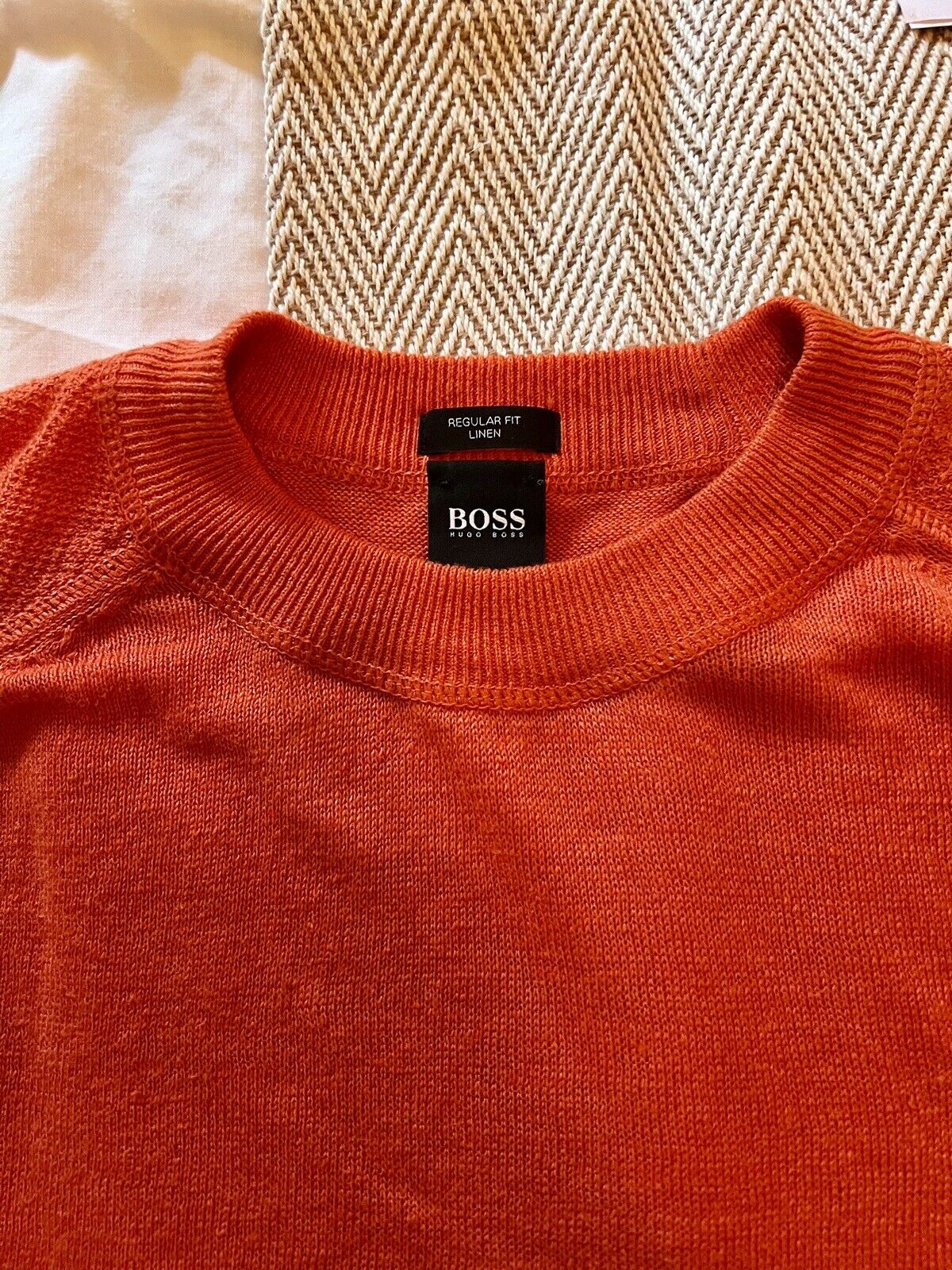 Hugo Boss Linen T Shirt Medium | eBay