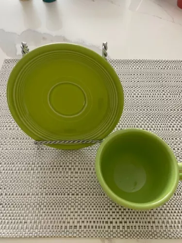  Fiestaware Homer Laughlin  Cup & Saucer Chartreuse P86