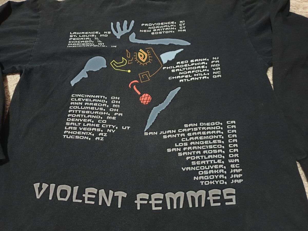 Vintage Violent Femmes Alt Rock Band Concert Tour T Shirt Vintage Violent Femmes Alt Rock Band Concert Tour T Shirt