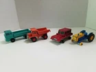 VINTAGE MATCHBOX LESNEY MERCEDES TRUCK No 1,MACK DUMP TRUCK No28,SNOW TRACK No35