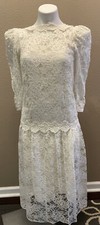 Wedding Gown Cachet by Bari Protas Ivory Lace Size 3/4