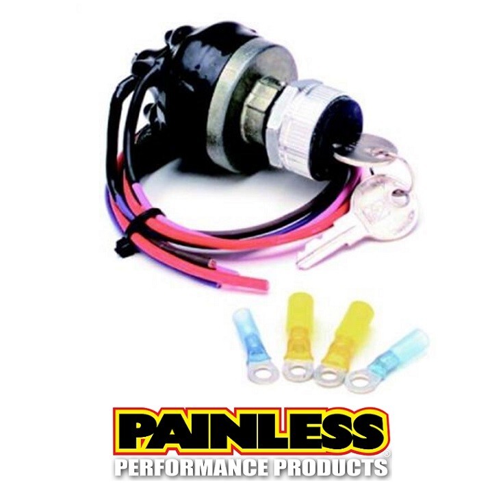 Painless Wiring 80529 Waterproof Universal Keyed Ignition Switch