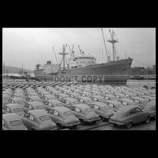 Photo A.031016 SAAB 93 & CARGO SHIP (1957)