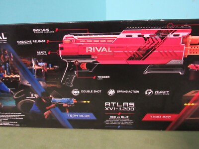 NERF B3856US2 Rival Atlas XVI-1200 Blaster - Red for sale online