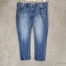 Paige Jeans Womens 29 Medium Wash Stretch Mid Rise Jimmy Jimmy Crop