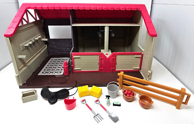 Battat Lori Dolls Horse Haven Horse Stable Playset w/ Working Lights!