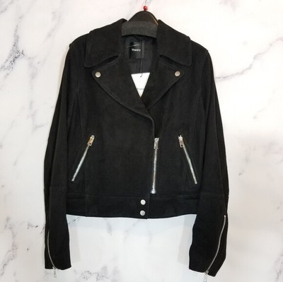theory suede jacket womens