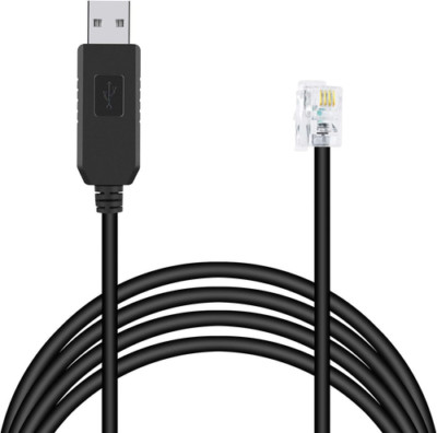 Meade 505 Telescope to PC Control Cable CP2102 RS232 RJ10 Serial Black 