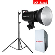 Godox SK300II 2.4G Studio Strobe Head Flash 60 90cm Bowens Softbox For Sony Fuji