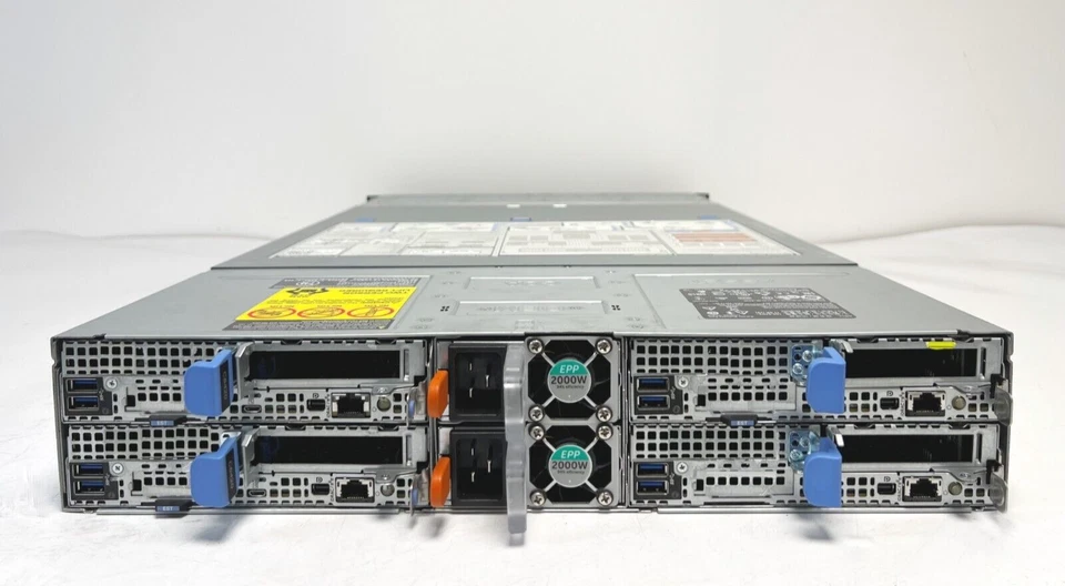 Dell C6400 w/4x C6420 8x Gold 6152 176-Cores 1TB RAM 16x 1.2TB 12G 10k 2U Server - Image 4 of 4