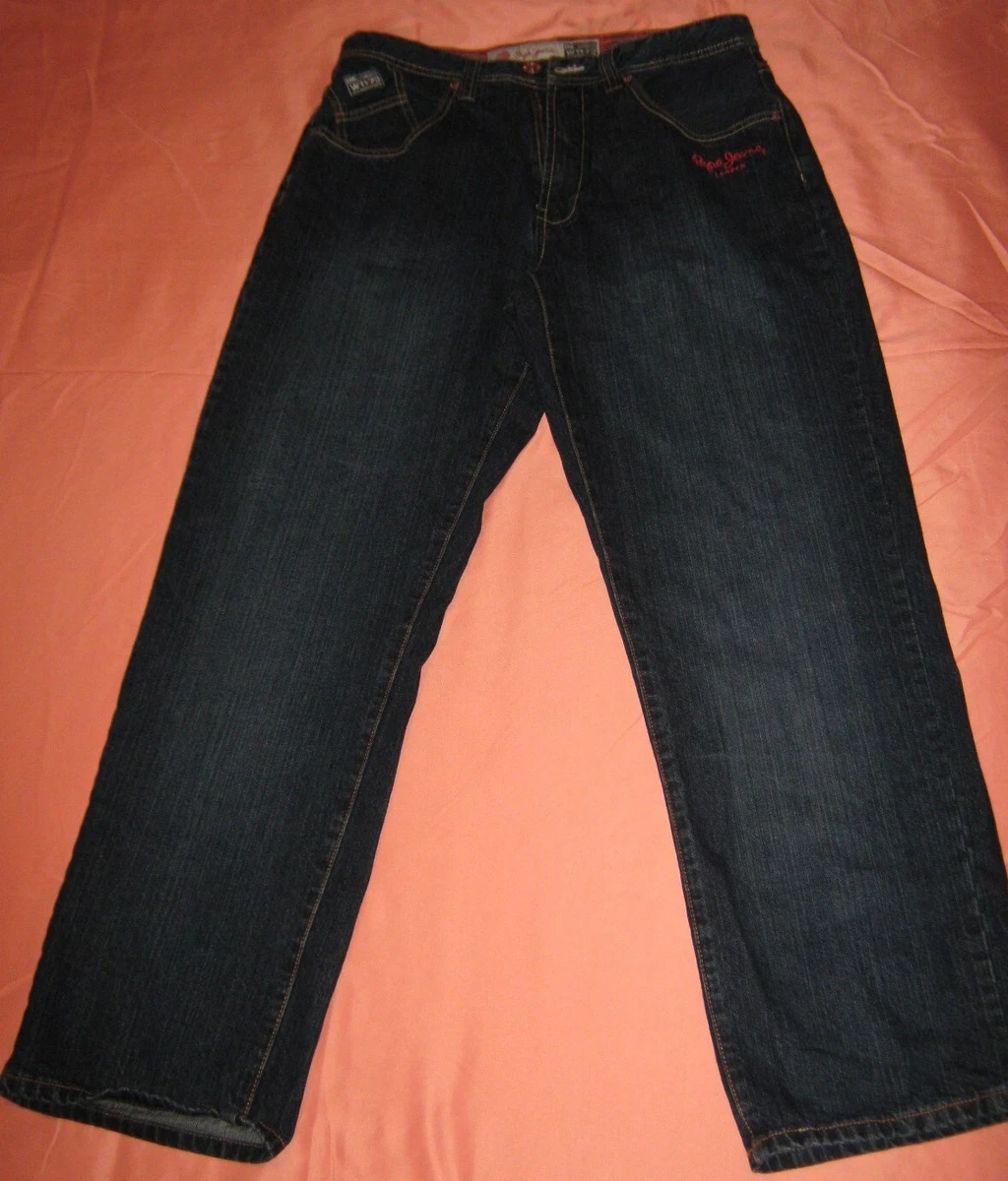 Pepe Jeans London UK Classic PJL Industries W11 73 size 34 x 33 Mens Blue Jeans