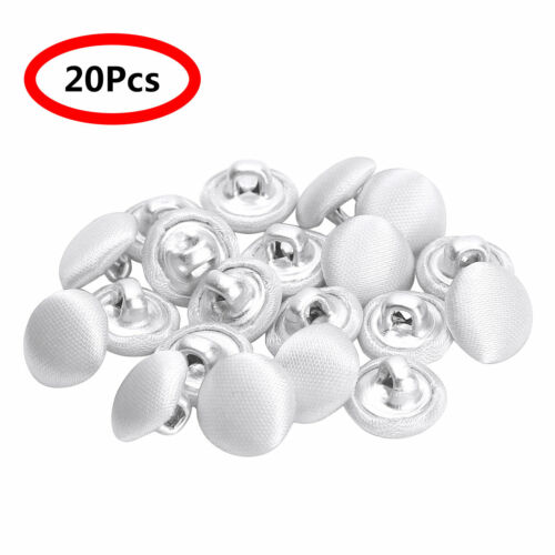20x 10mm Smooth Satin Covered Metal Shank Buttons for Tuxedo Suit_Blouses Coat - Picture 38 of 79