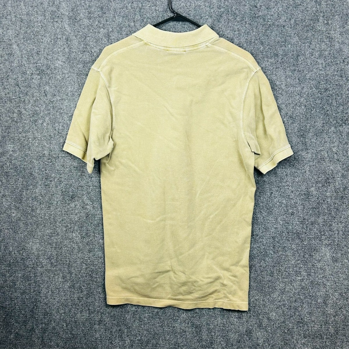Timberland Weather Gear Mens Beige Short Sleeve Polo Shirt Medium