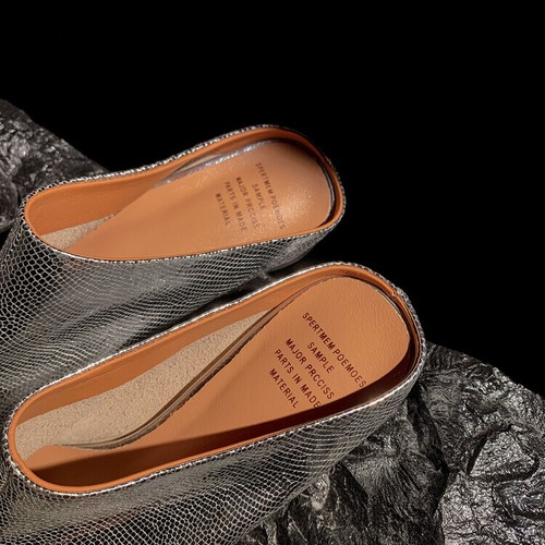 Womens 2024 Fashion Solf Leather Split Toe Slip On Slipper Tabi Shoes Mules - Picture 11 of 16