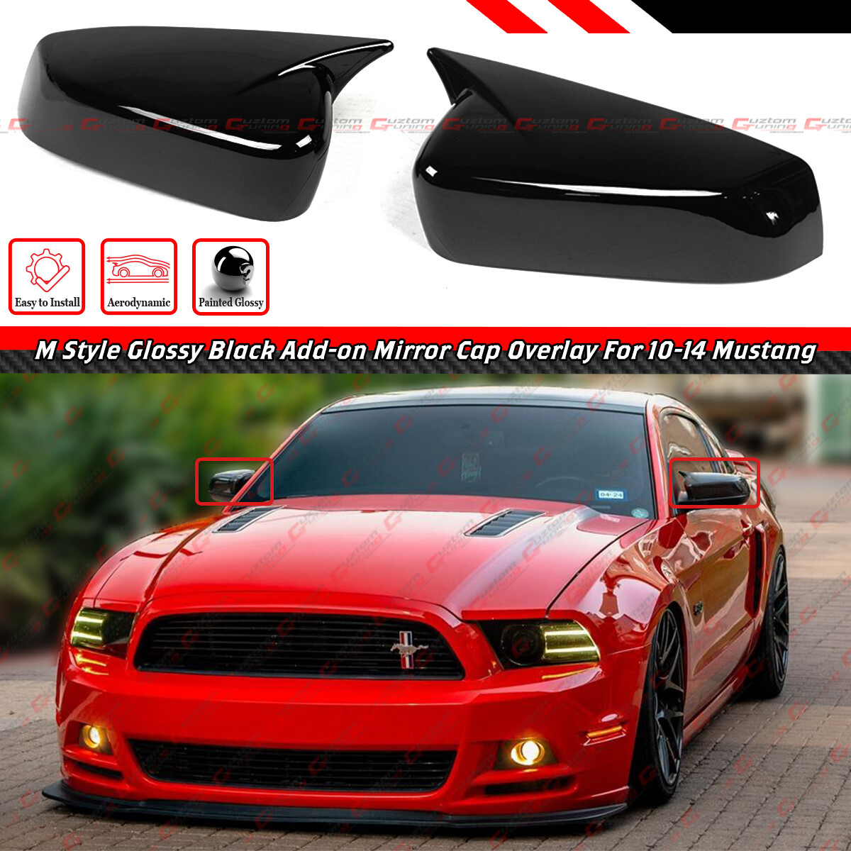 For US Ford Mustang 2010-2014 Car Sticker Rearview Side Mirror Cover Wing Cap Ex For US Ford Mustang 2010-2014 Car Sticker Rearview Side Mirror Cover Wing Cap Ex