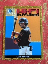 2022 Bowman Luis Matos Hi-Fi Futures Mega Box Mojo Gold Refractor /50 #HIFI-19