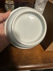 Vintage Set Of 5 Chinese Japanese Porcelain Fish Bowl Tea Cups with Wooden Box — photo 5