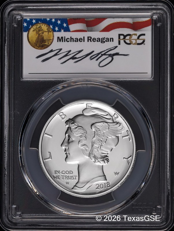 2018-W $25 Palladium American Eagle PCGS PR70CAM - Reagan Legacy