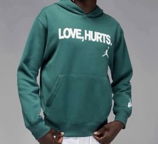 Jordan Jalen Hurts Love Hurts Hoodie Sport Teal Size Medium IQ3758-177 EaglesNWT