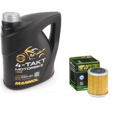 YFM350 Big Bear Quad Oil & Filter Kit Mannol Semi Synthetic 10w40 4L Yamaha 1990 7.50 per litre