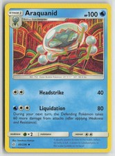 Araquanid 65/236 Uncommon Cosmic Eclipse Pokemon Lightly Played