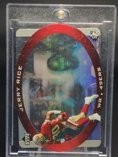 JERRY RICE 1996 UPPER DECK SPX HOLOGRAPHIC #42 49ERS FOOTBALL Q7038