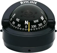 S-53 Ritchie Navigation Explorer Compass 2 3/4-Inch Dial with Surface Mount