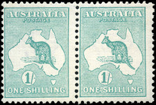 Australia Scott #10 Broken Frame Watermark 8 Pair Mint H/NH F Stamps