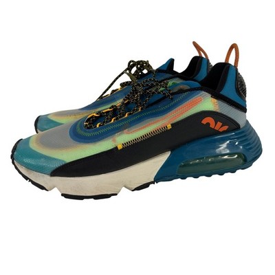 Nike Air Max 2090 Mens Blue Green Orange Sneakers CZ7867-300 Size 12