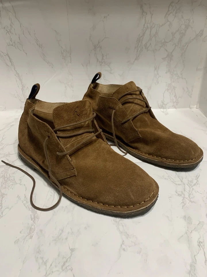Botas de Cuero Polo Ralph Lauren Casterton Chukka, Talla 12, Color Marrón, De Colección Foto 3 de 4