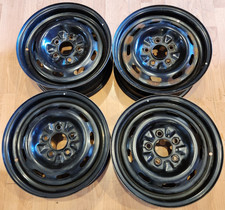 SET OF (4) 15" NISSAN MAXIMA FACTORY OEM BLACK STEEL RIMS 15x6 1995-1999 5x4.5