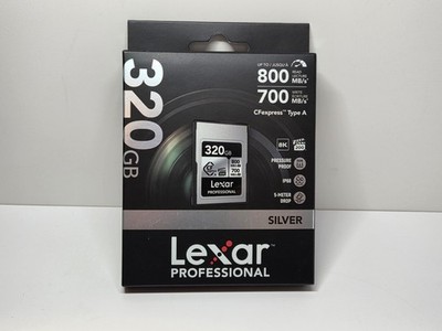 NEW Lexar Professional CFexpress Silver Type A 320GB 800MBs Read 700MBs Write 10