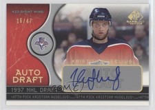 2005-06 SP Game Used Edition Auto Draft 16/47 Kristian Huselius #AD-KH Auto 1o3