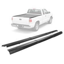 1994-2003 Chevy S10 Gmc Sonoma Fleetside Bed Rail Caps Textured Black Abs 3pcs