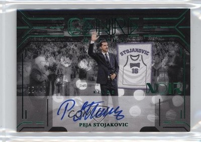 2024 Panini Noir Genregraphs Holo Green 25/49 Peja Stojakovic #GGE-PJS Auto 0ni1