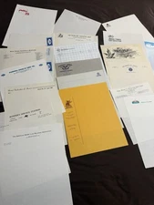 Letterhead 20 Sheets Of SAMPLER V2 Vintage Stationery Unused Lot