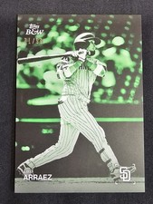 Topps 2025 Black & White Luis Arraez Padres Green Parallel #114 /99 Baseball