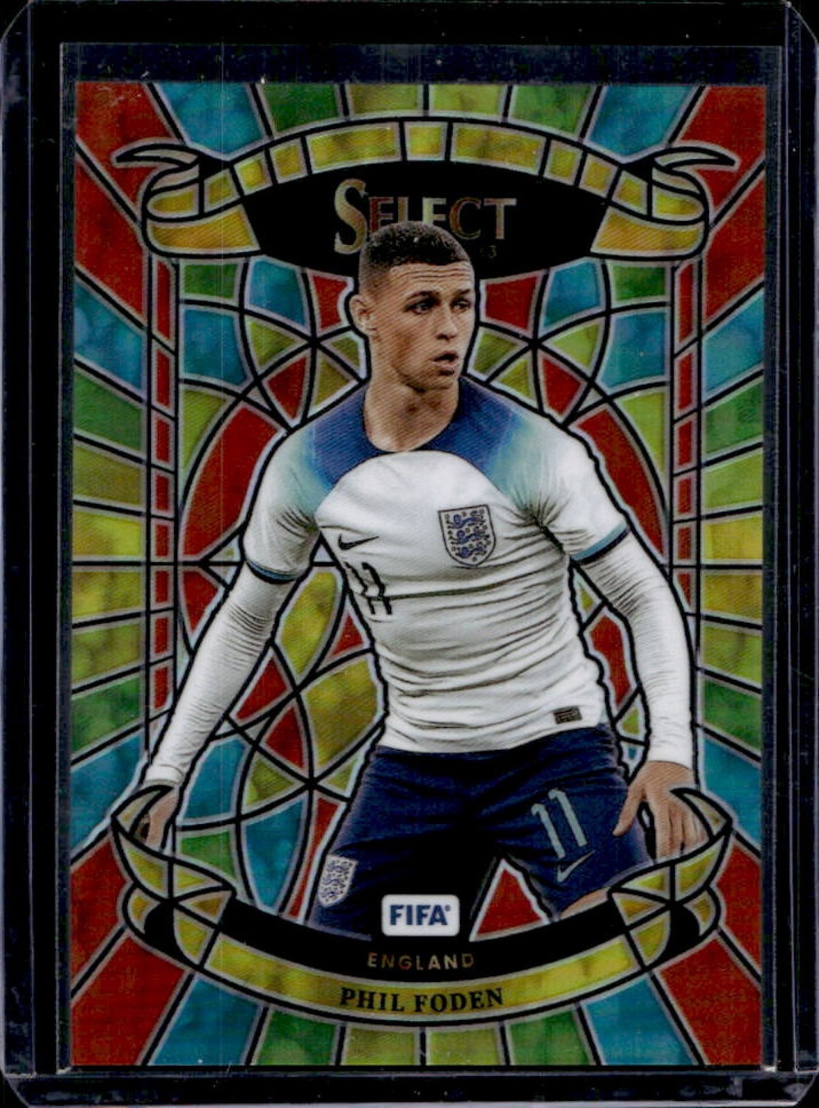 2022 Select FIFA Phil Foden Stained Glass SP #7 England