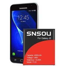 Galaxy J3 Battery, 4000mAh EB-BG530CBU EB-BG530CBZ Replacement Battery for Ga...