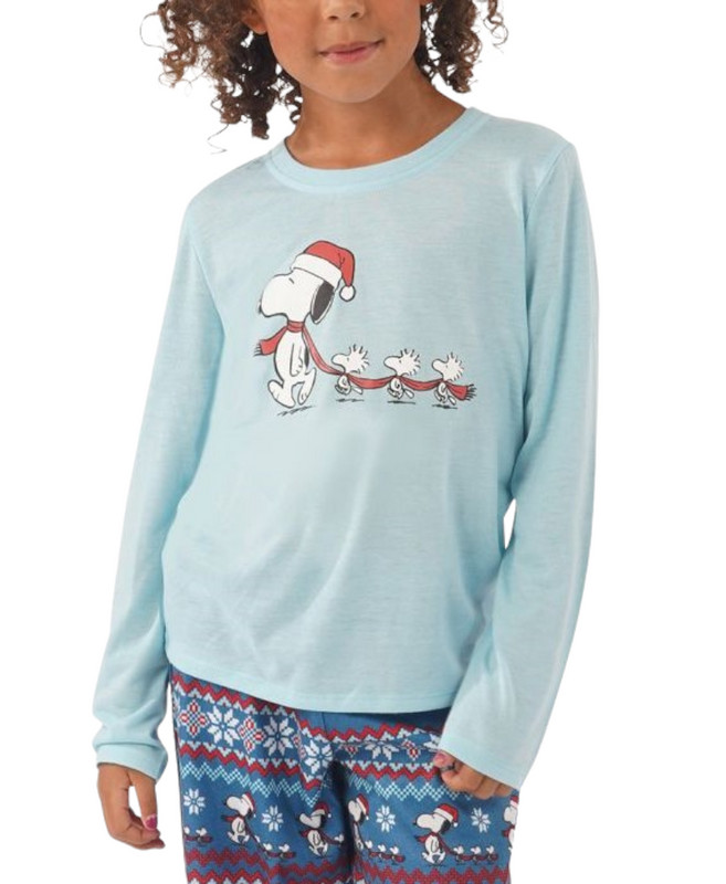 Семейная пижама Munki Munki Matching Kids Peanuts (синий, 4 Т)