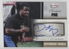 2012 SAGE Auto Auto Gold 33/100 Dontari Poe #A40 Auto 0af