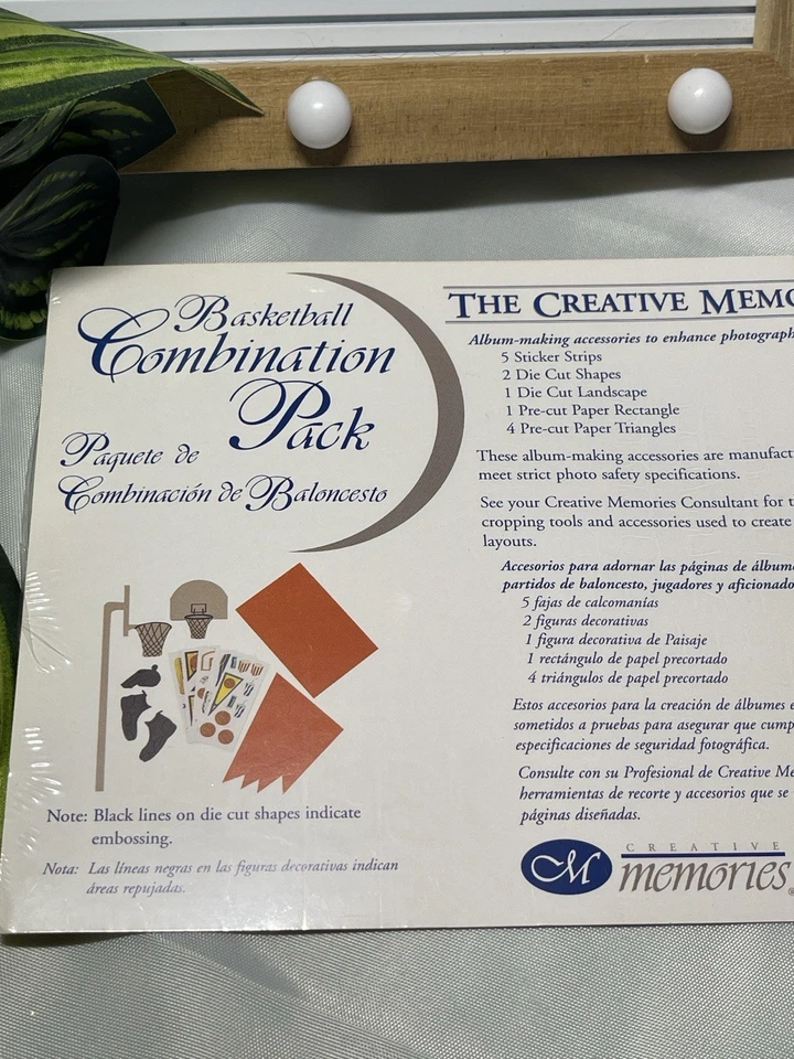 NEW Creative Memories Basketball Combination Pack Stickers & Die Cuts Scrapbook - Image 2 of 4