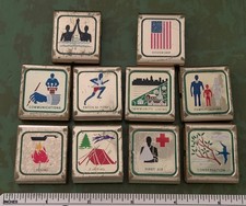 10 Vintage BOY SCOUTS OF AMERICA Belt Loop SKILL AWARDS BSA Scouting Badges