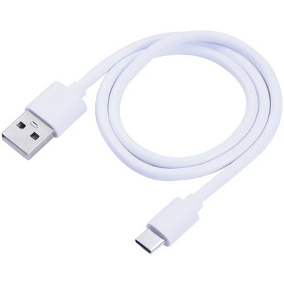 Ladekabel USB Typ C Lade Kabel für Handy Smartphone PC Computer 30cm Weiß Phone