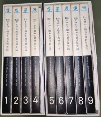 Re:Zero Anime Blu-ray Box Set Vol. 1-9 komplett getestet Japan