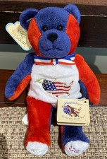 2002 The Original Holy Bears ALLEGIANCE God Bless America USA Bear 8.5  NWT